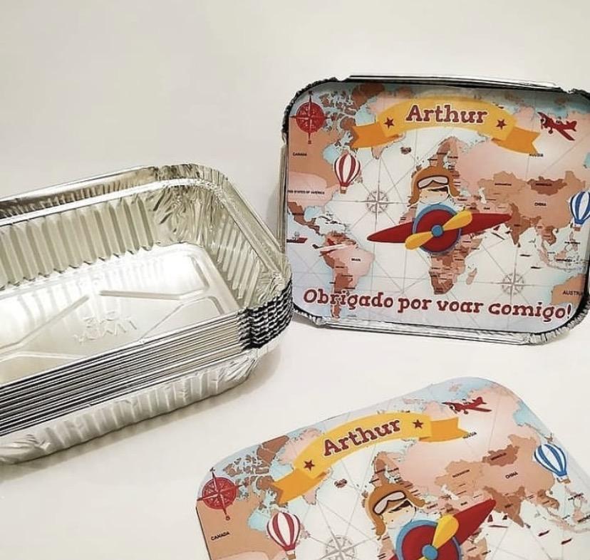 Mini marmitinha personalizada Volta ao Mundo