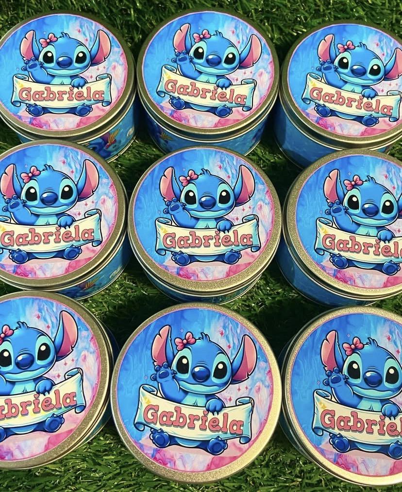 Lata de metal personalizada Stitch