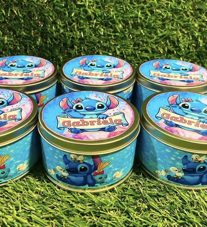 Lata de metal personalizada Stitch