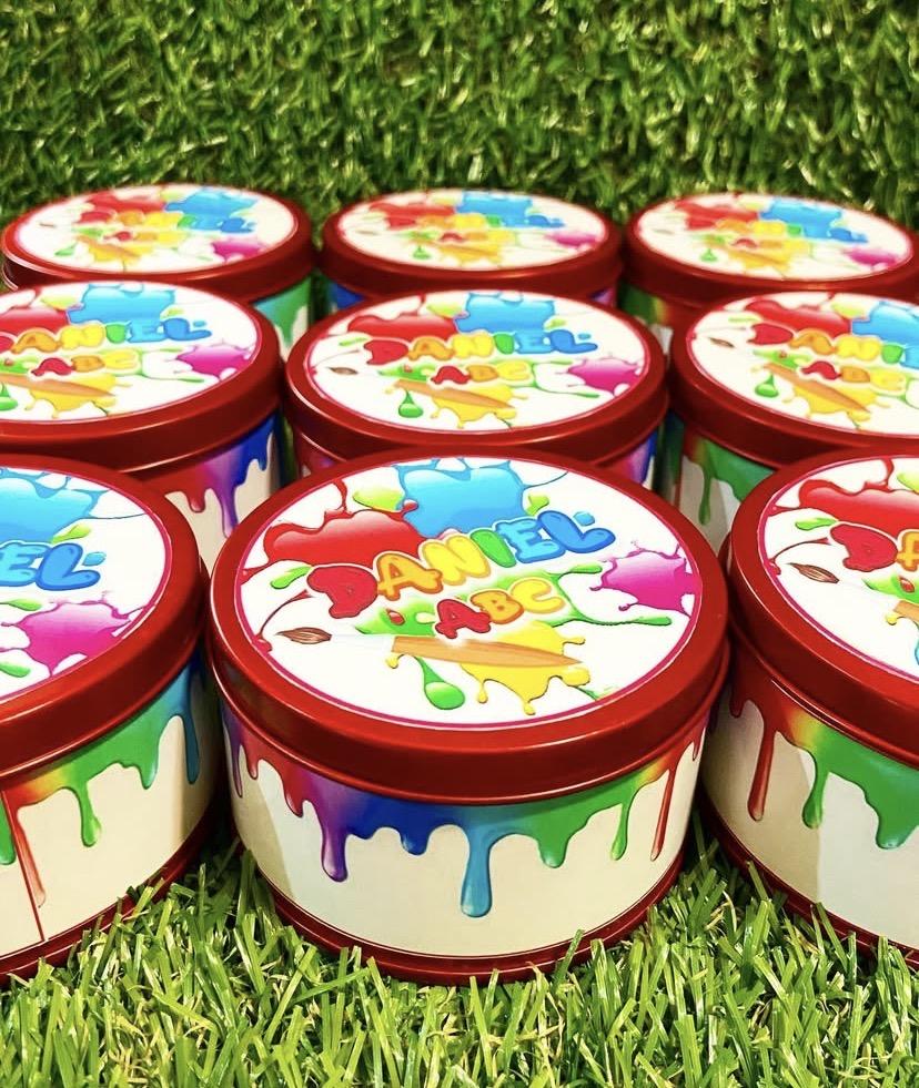 Lata de metal personalizada