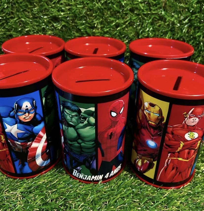 Cofrinhos personalizados heróis