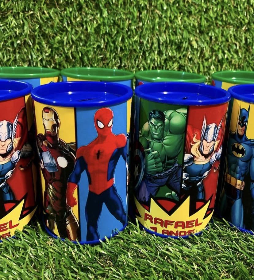 Cofrinhos personalizados super heróis