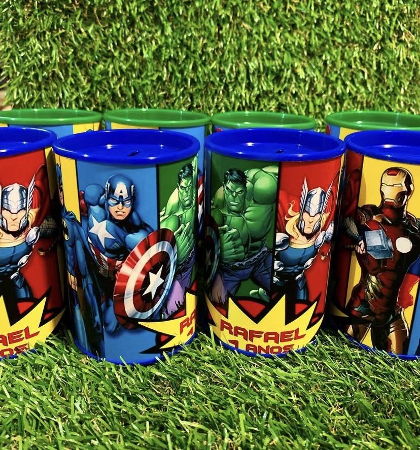 Cofrinhos personalizados super heróis