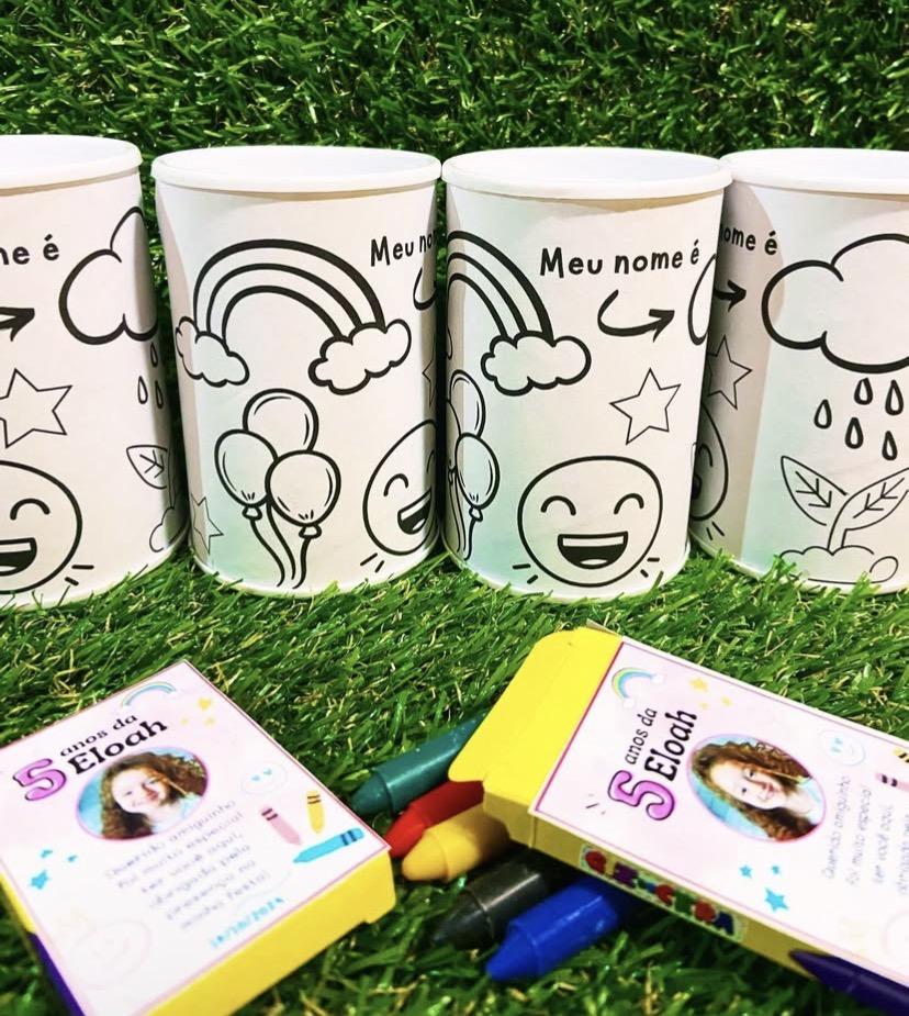 Cofrinho de colorir personalizado