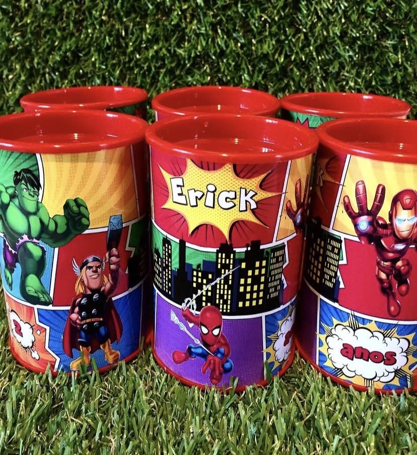 Cofrinhos personalizados heróis baby