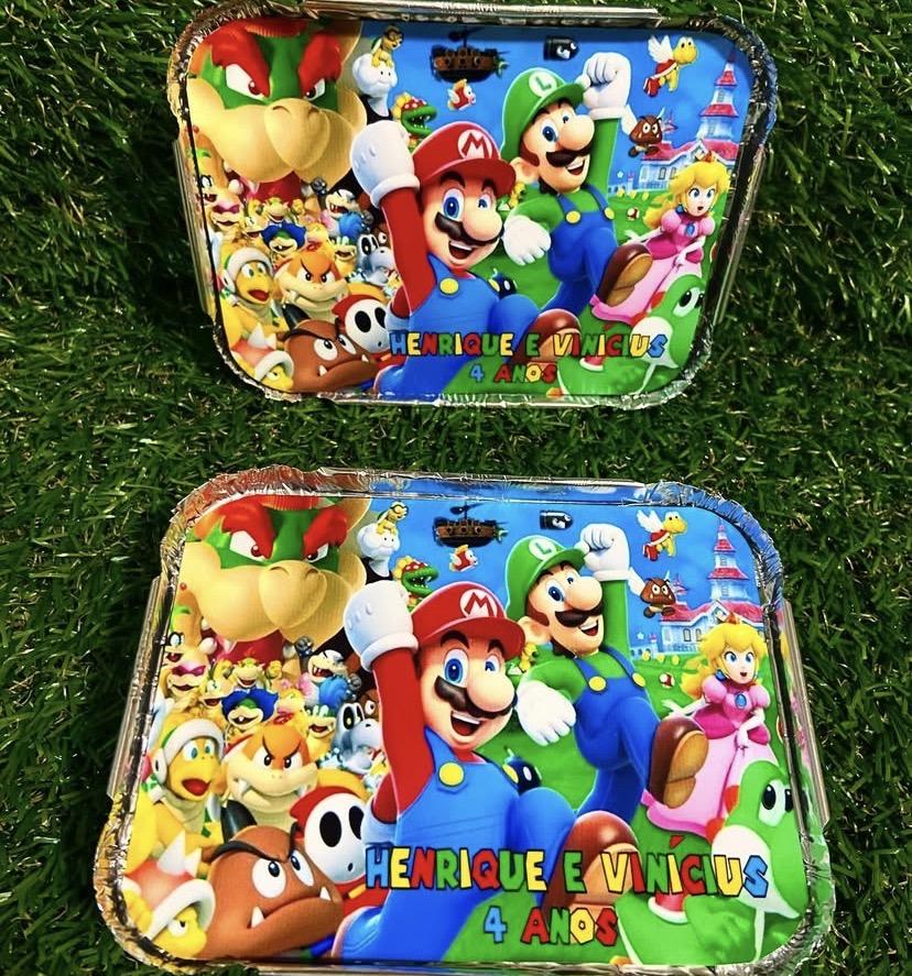 Mini marmitinha personalizada Super Mario
