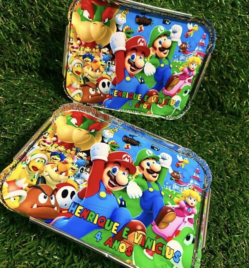 Mini marmitinha personalizada Super Mario