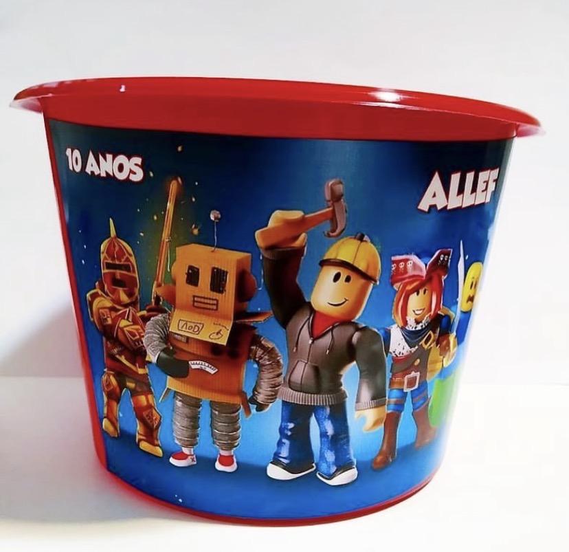 Baldinho de pipoca personalizado