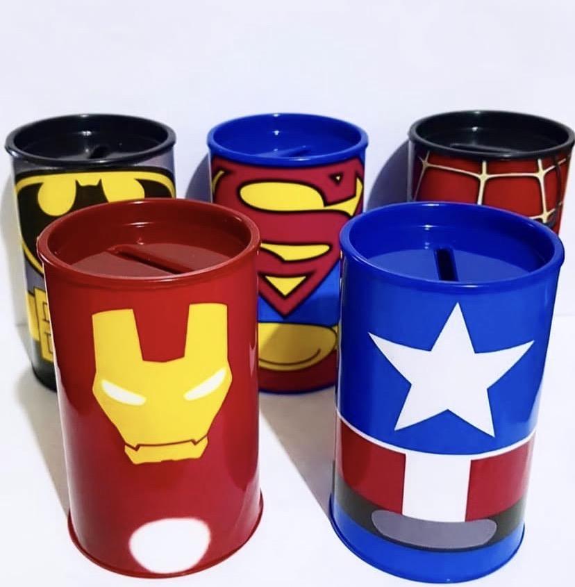 Cofrinhos personalizados super heróis