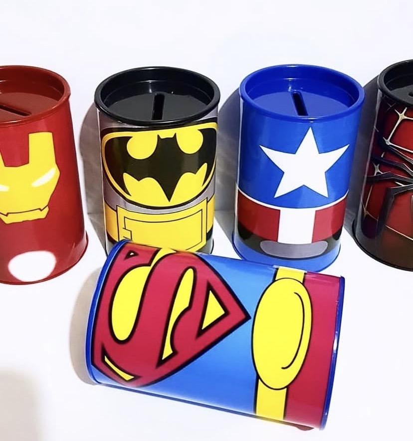 Cofrinhos personalizados super heróis