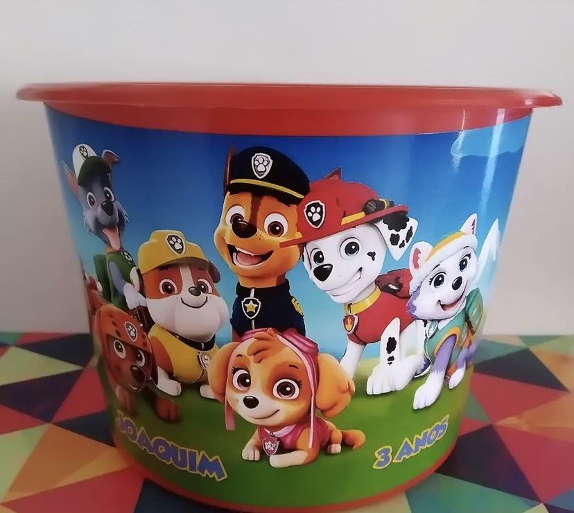 Baldinho de pipoca personalizado