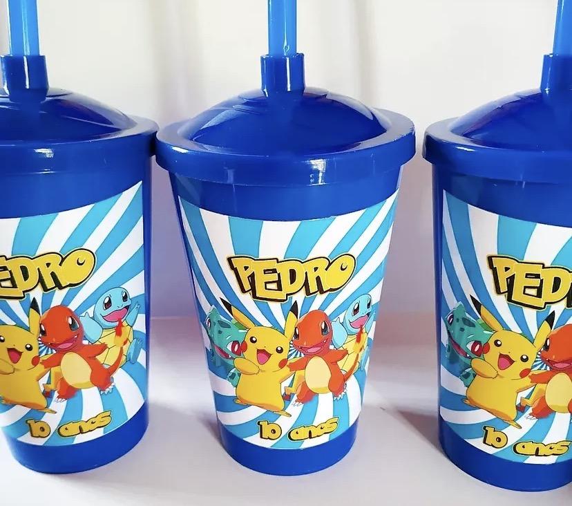 Baldinho + Copo personalizado Pokémon