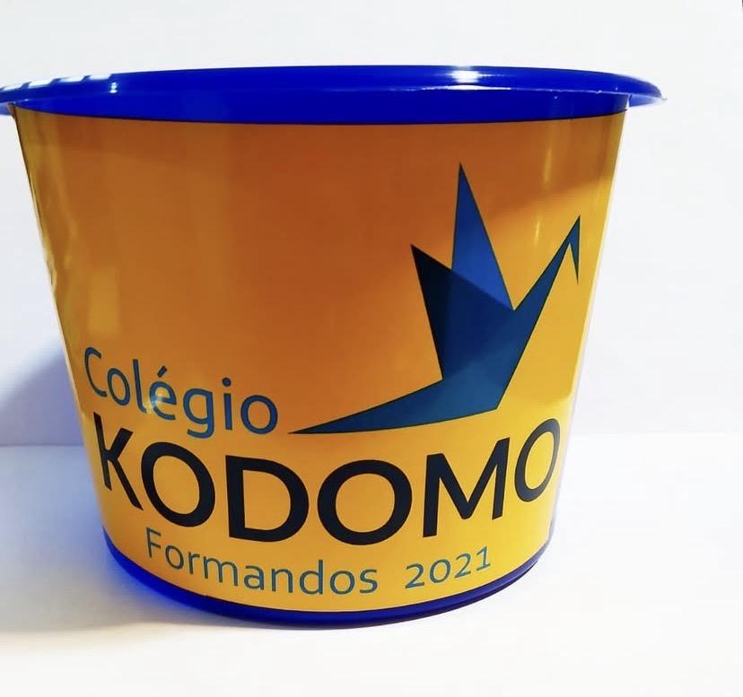 Baldinho de pipoca personalizado