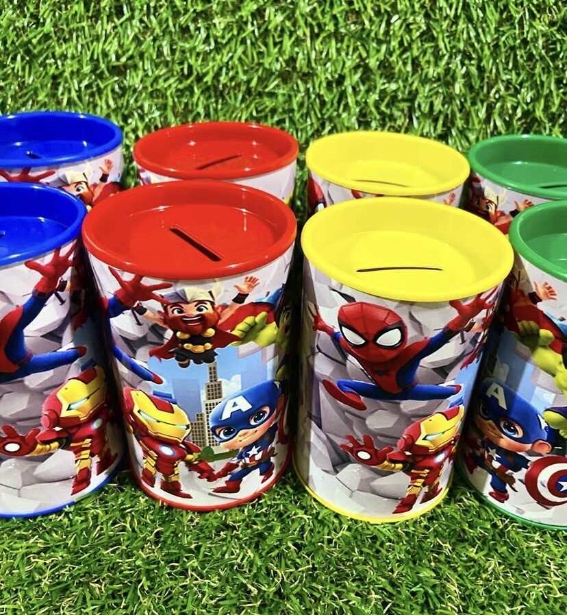 Cofrinhos personalizados heróis baby