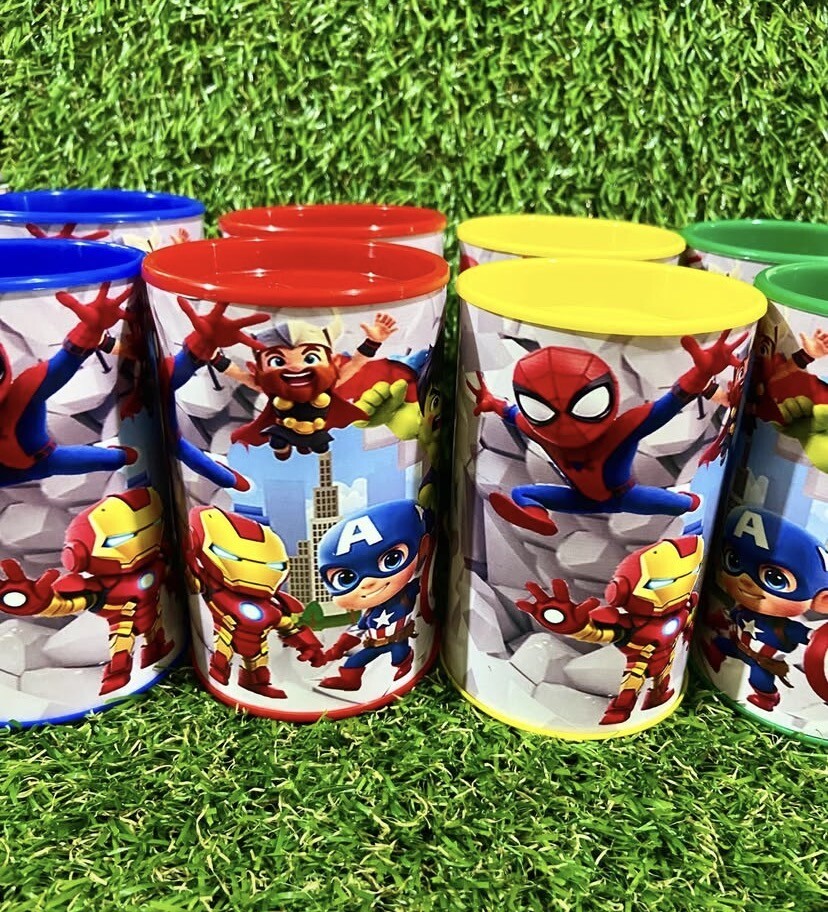 Cofrinhos personalizados heróis baby