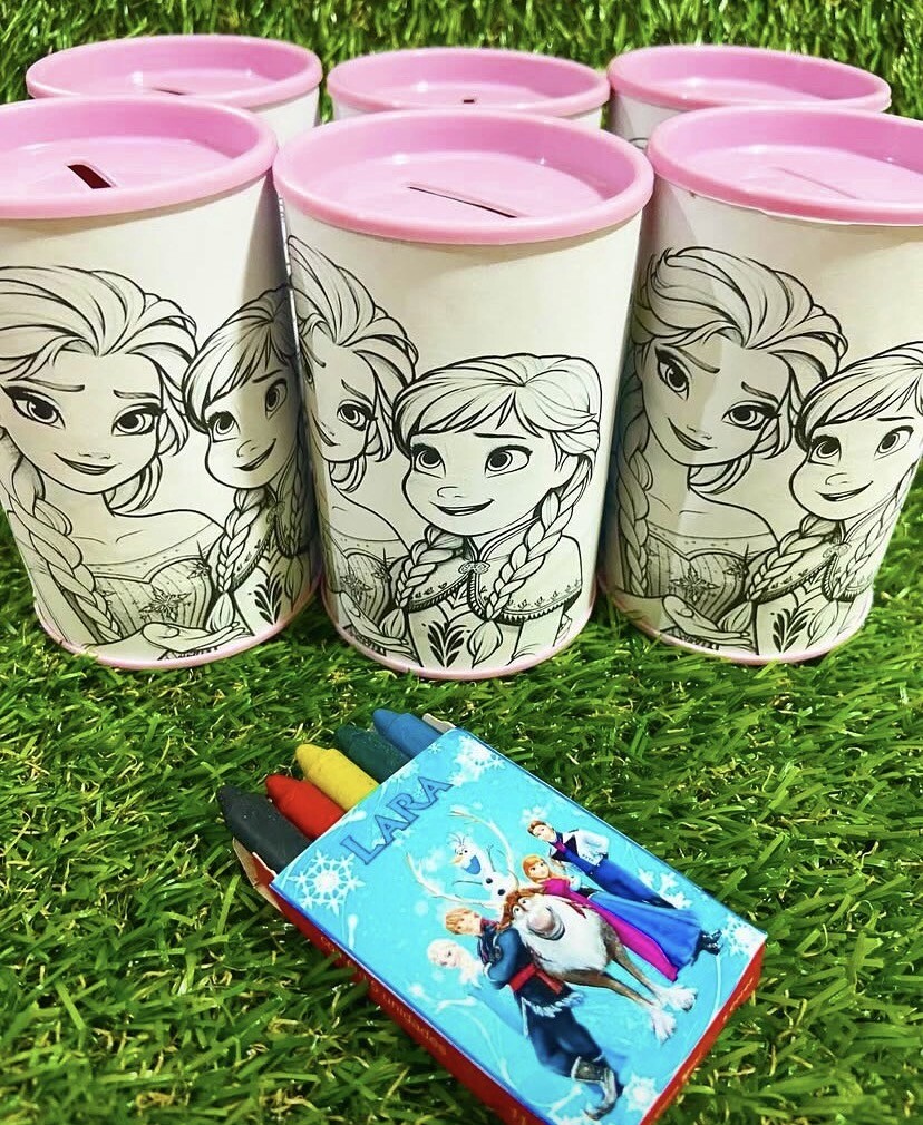 Cofrinho de colorir personalizado