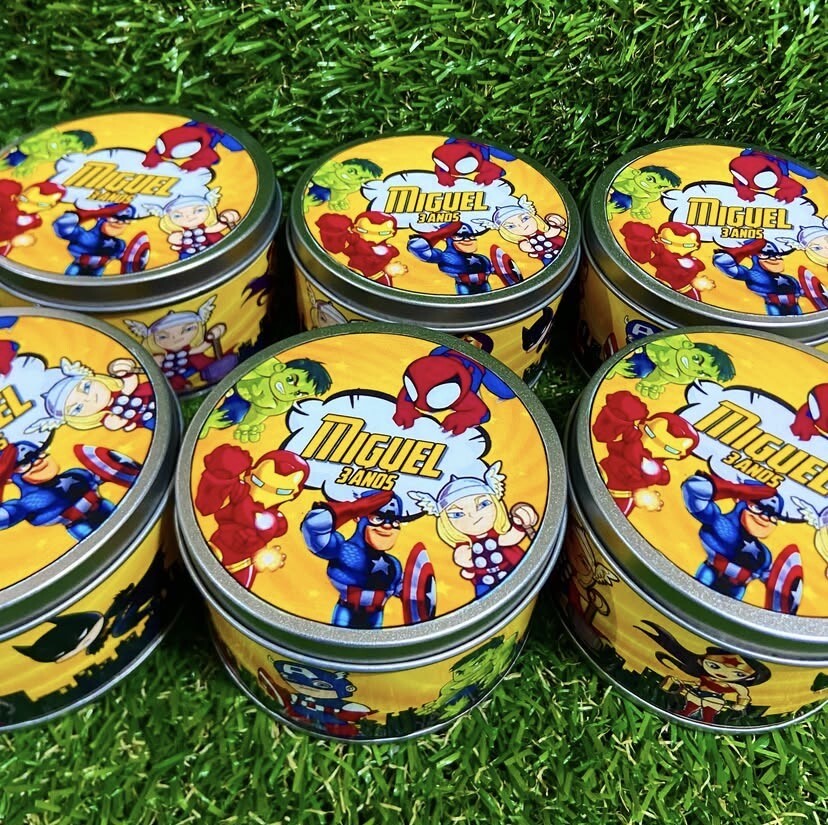 Lata super herois baby personalizada