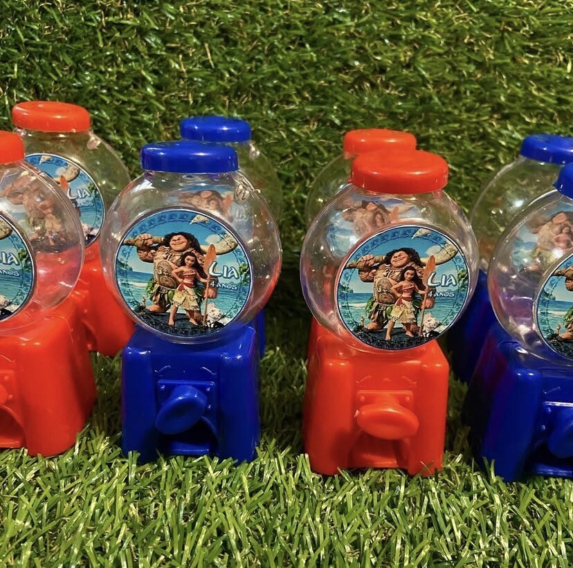 Mini baleiros personalizados Moana