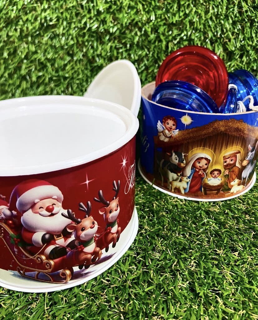 Tubo lata personalizada Natal