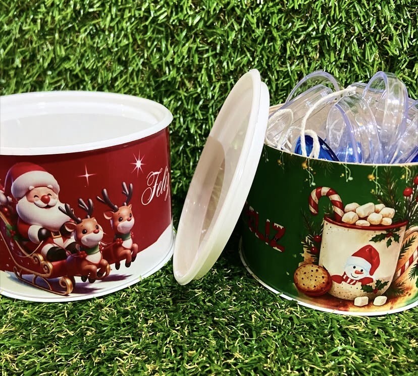 Tubo lata personalizada Natal