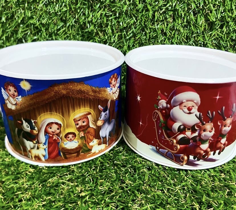 Tubo lata personalizada Natal