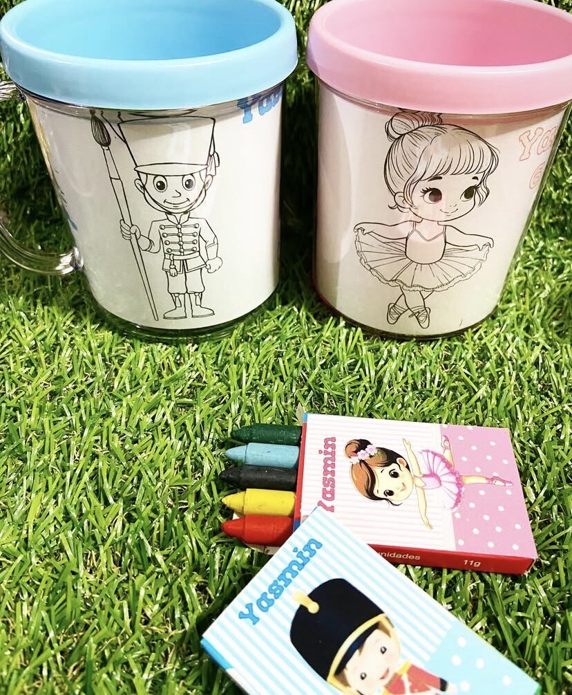 Caneca Acrílica de Colorir Personalizada