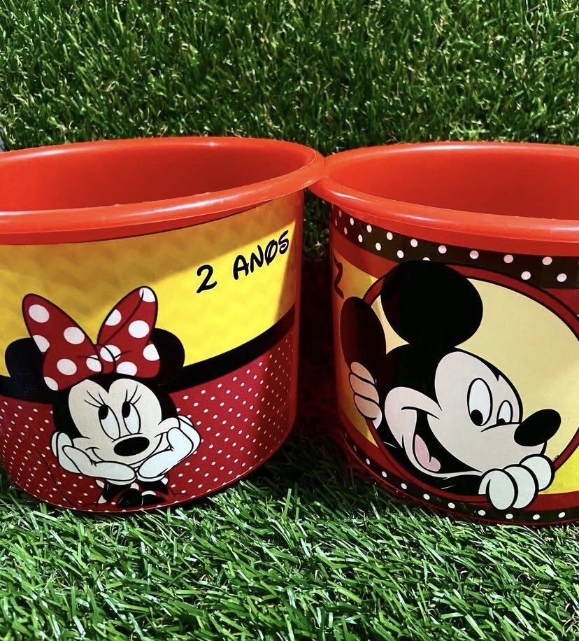 Baldinho de pipoca personalizado