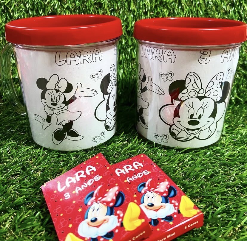 Caneca Acrílica de Colorir Personalizada