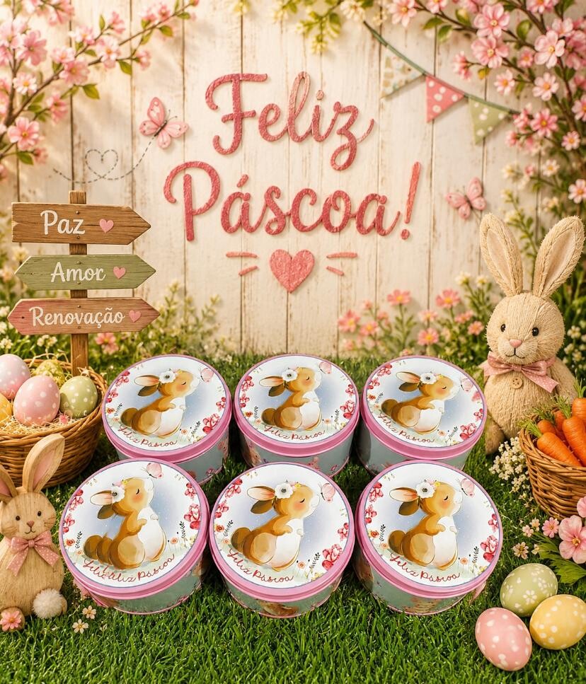Lata Páscoa Personalizada