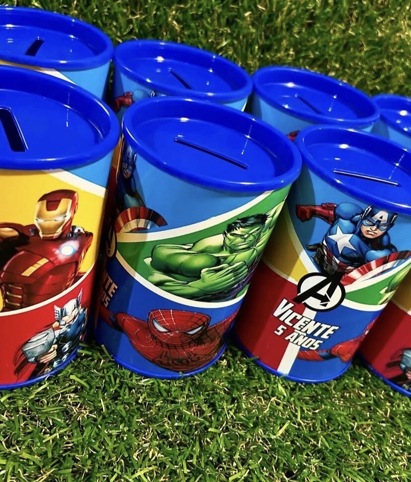 Cofrinho Vingadores Personalizado