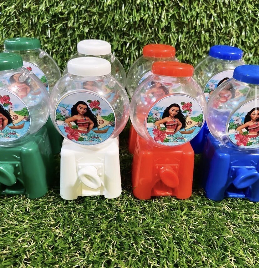 Mini baleiro personalizado Moana