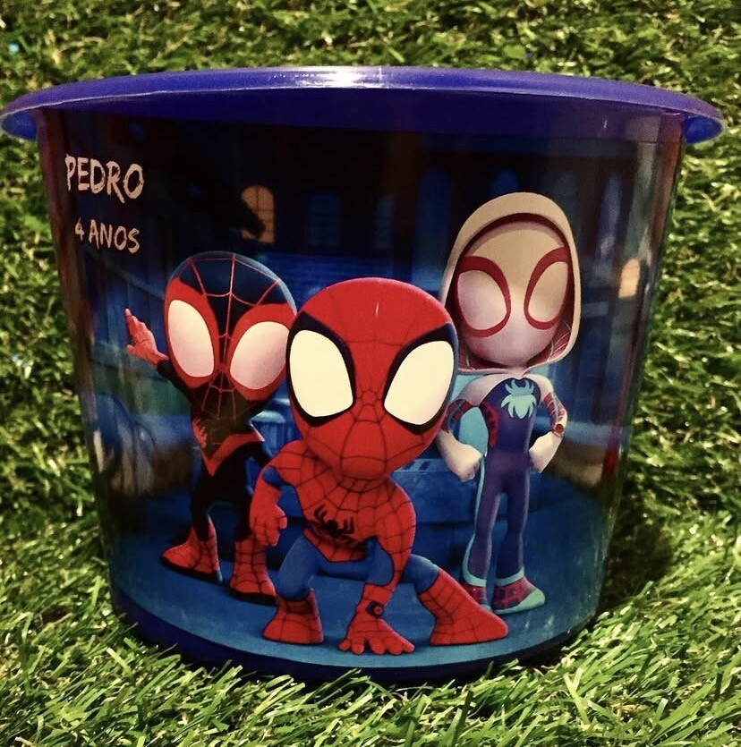 Baldinho de pipoca personalizado