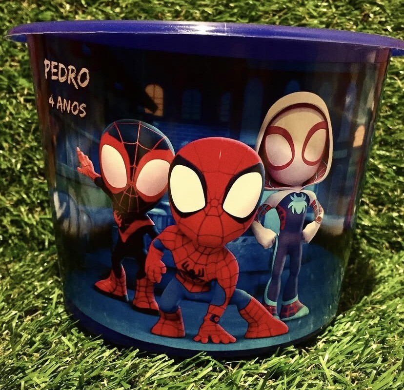 Baldinho de pipoca personalizado
