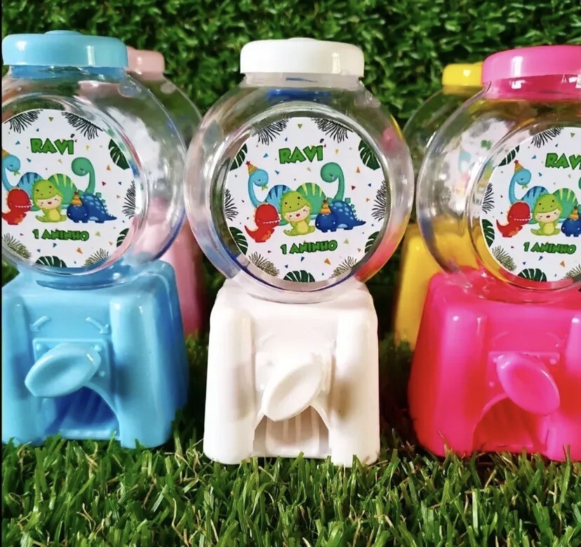 Mini baleiros personalizados Dinossauros
