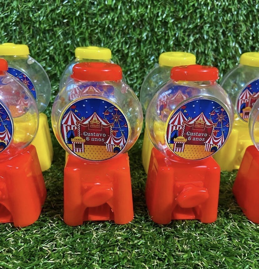 Mini baleiro personalizado Circo