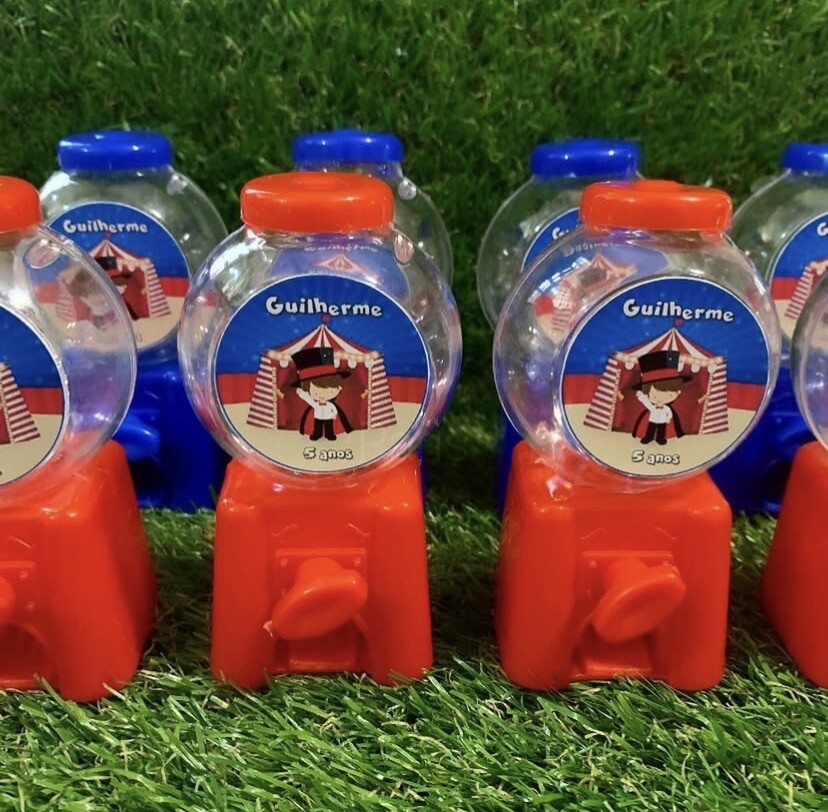 Mini baleiro personalizado Circo