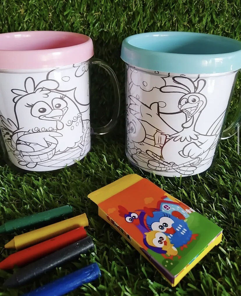 Caneca de colorir personalizada
