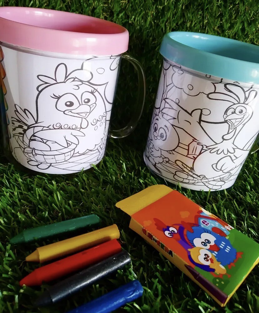 Caneca de colorir personalizada