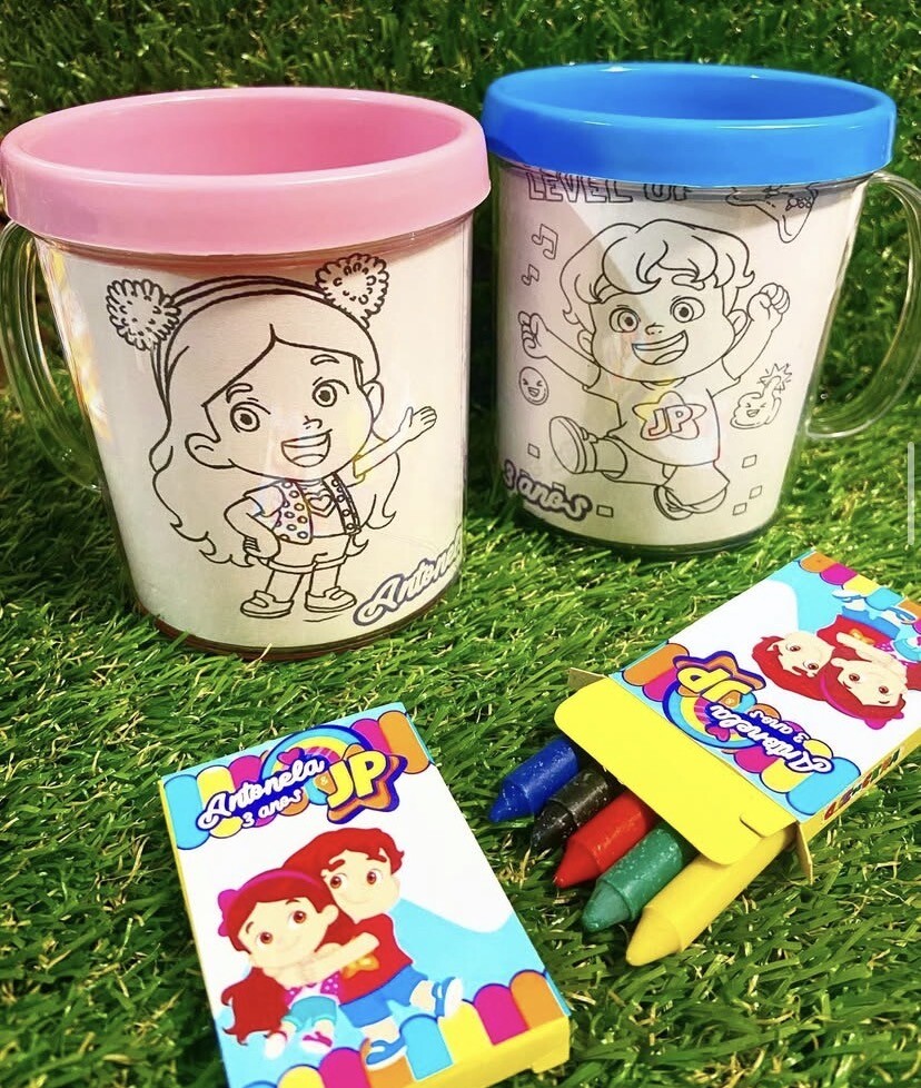 Caneca de colorir personalizada