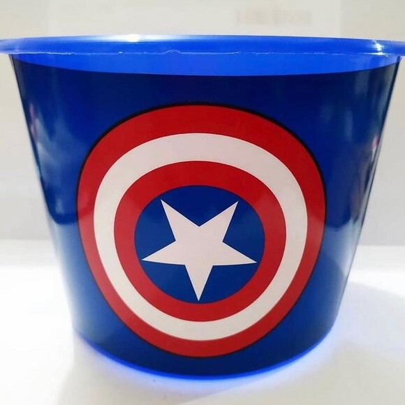 Baldinhos de Pipoca Super Heróis Logo Personalizados