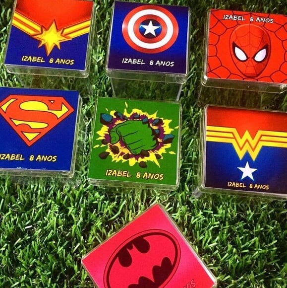 Caixa Acrílica Personalizada Vingadores