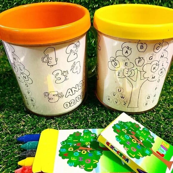 Caneca de Colorir Personalizada