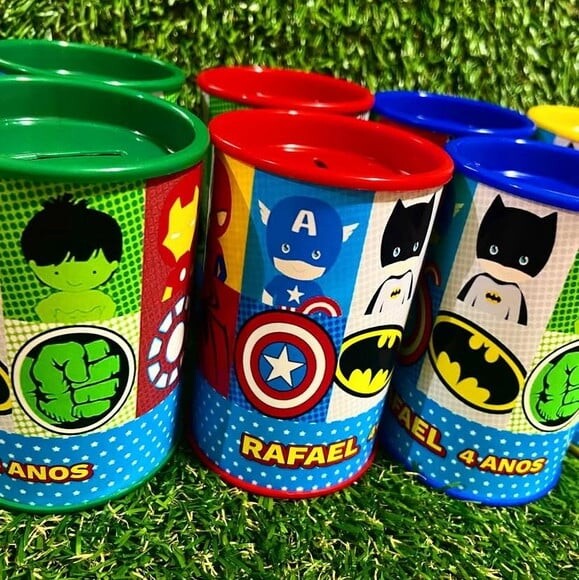 Cofre Super Heróis Personalizado