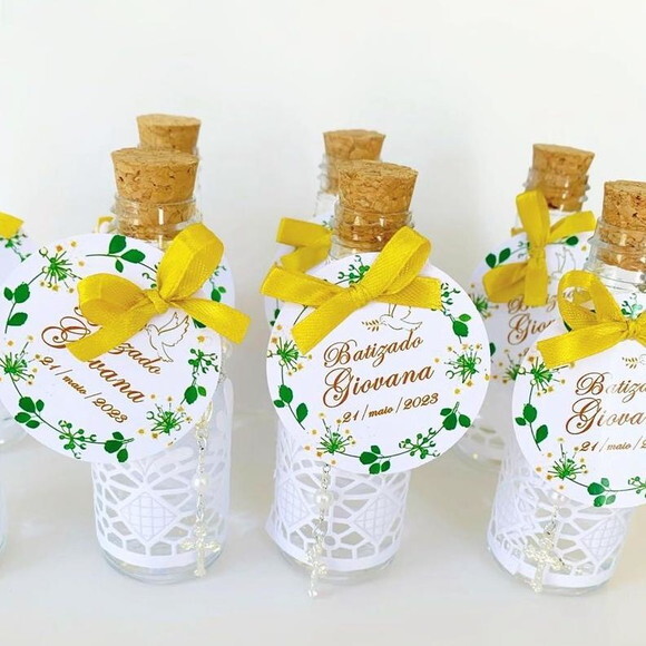 Lembrancinha de Batizado Garrafinha