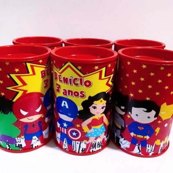 Lembrancinha Vingadores Cofrinhos