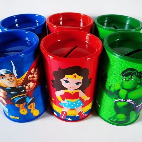 Lembrancinha Vingadores Cofrinhos