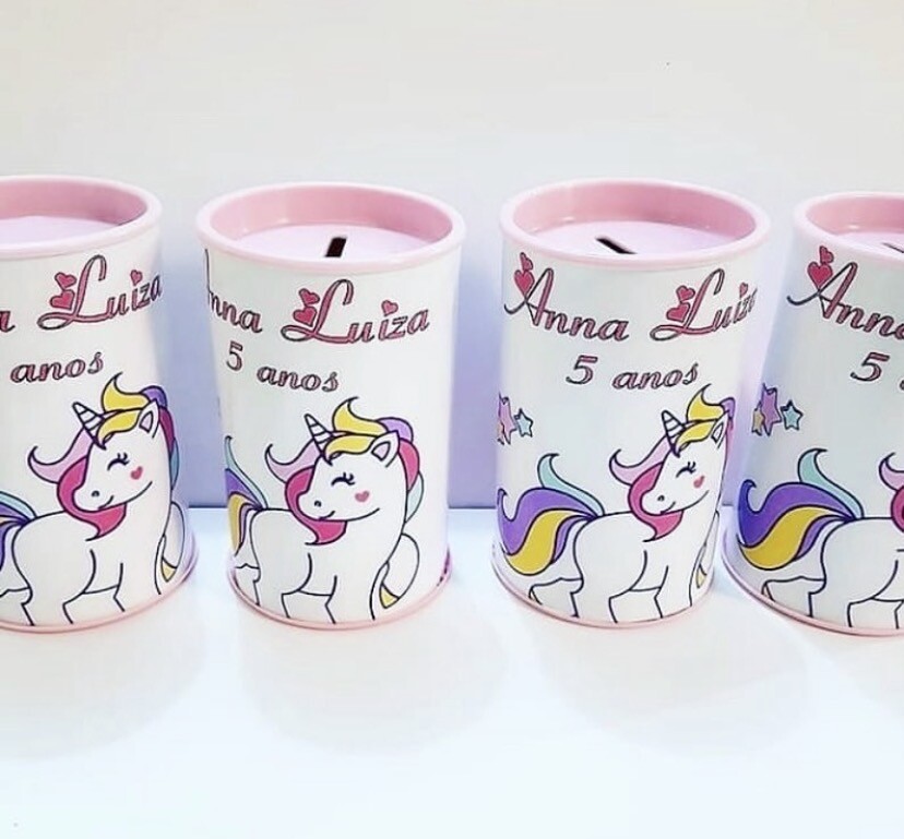Cofre personalizado unicórnio