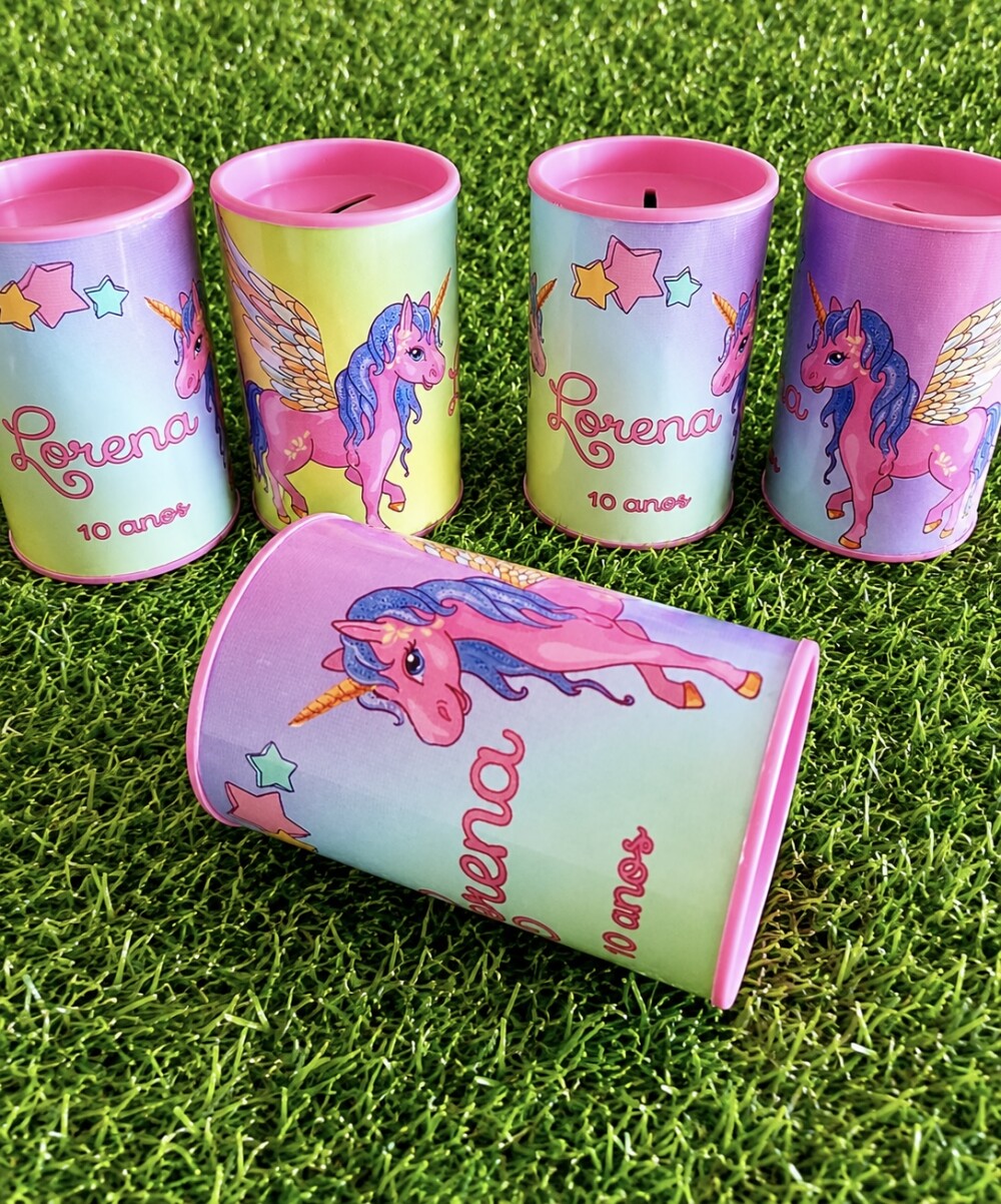 Cofre unicórnio personalizado