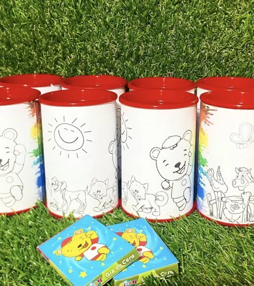 Cofrinho de colorir personalizado