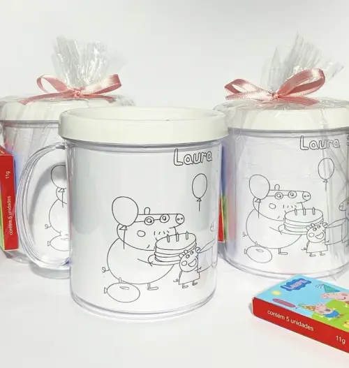 Caneca de Colorir Personalizada
